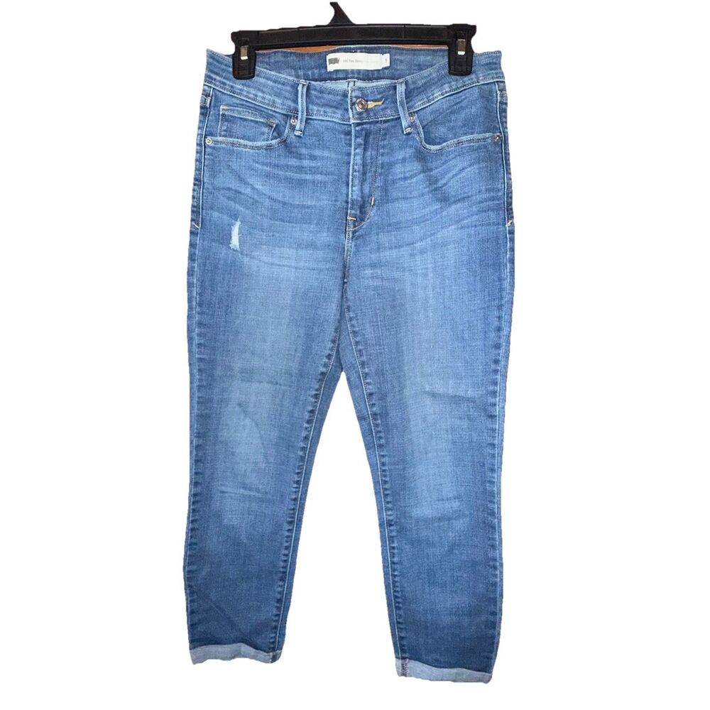 Levi's Mid Rise Skinny Cropped Cuff Jeans Size 8